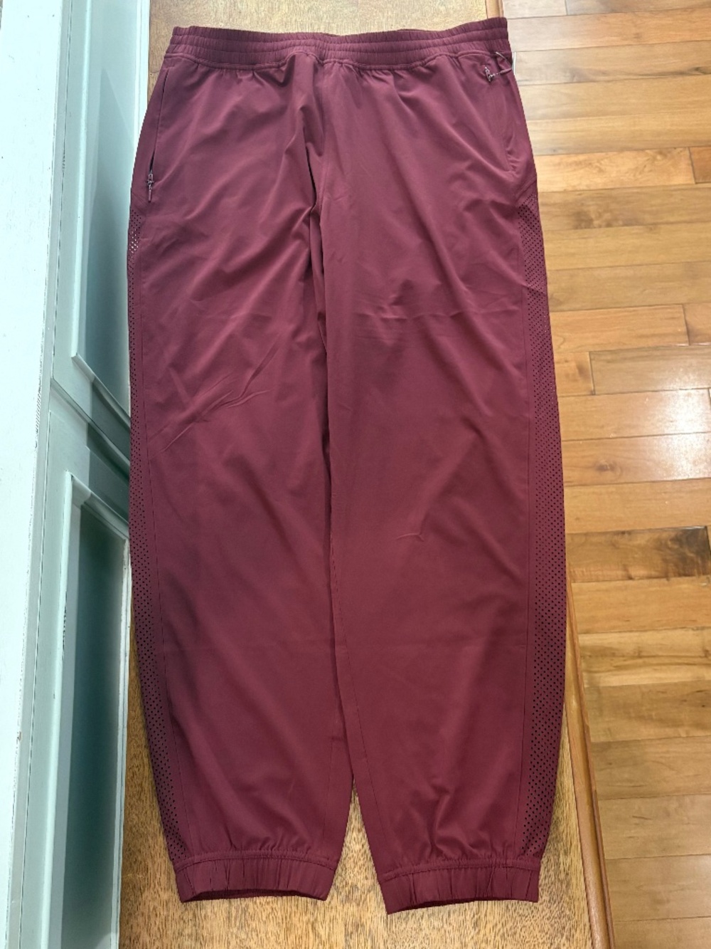 Lululemon Adapted State Mid Rise Jogger Perf Burgundy Bay